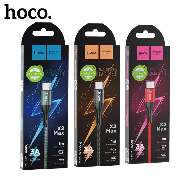 Cáp Sạc Nhanh Và Truyền Data Hoco X2 Max Cổng Type-C, Qc3.0, Max 3A, 1M