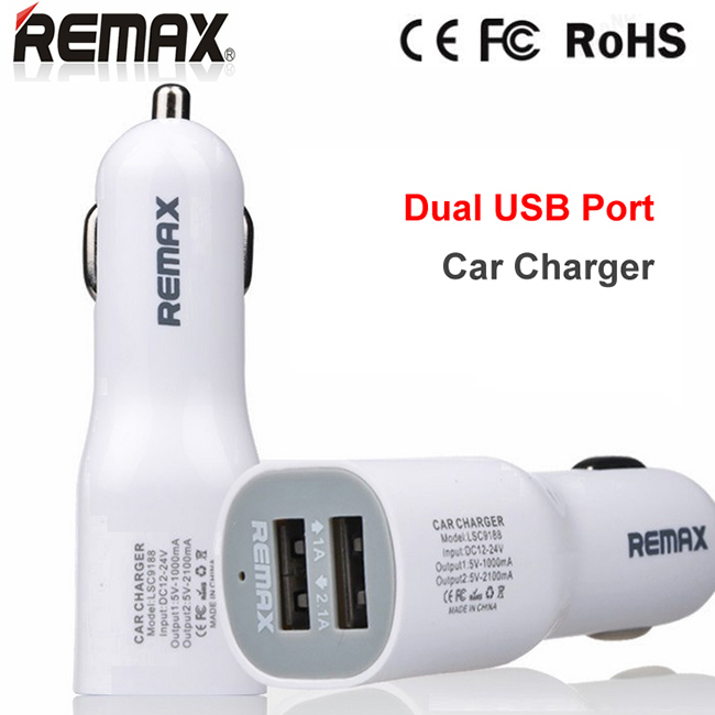 Tẩu Sạc Xe Hơi Remax 2 Cổng Usb Chính Hãng