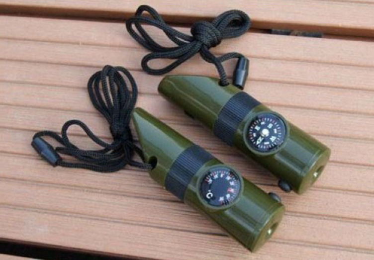 Còi Cứu Sinh Cắm Trại Ngoài Trời Có La Bàn