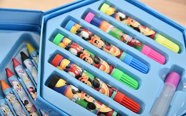 Hộp Bút Chì Màu 4 Tầng Xoay Có 46 Màu Cao Cấp Cho Bé