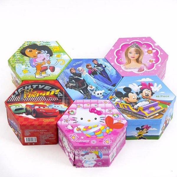 Hộp Bút Chì Màu 4 Tầng Xoay Có 46 Màu Cao Cấp Cho Bé