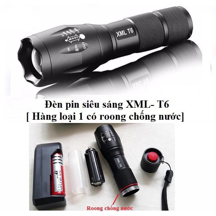 Đèn Pin Police T6 Đít Đỏ Có Ron Đỏ Chống Nước Loại 1 Đèn Pin Police T6 Đít Đỏ Có Ron Đỏ Chống Nước Loại 1