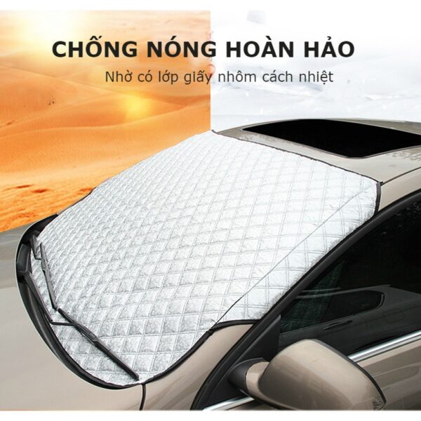 Bạt Phủ Che Nắng Chống Nóng Kính Lái Ô Tô Xe Hơi Tráng Bạc Cao Cấp