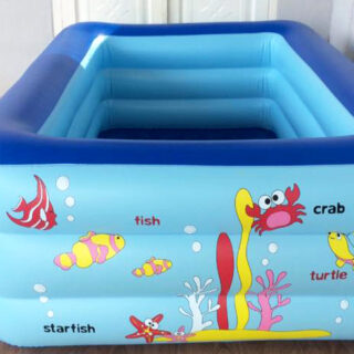 Bể Bơi 3 Tầng 2M1 Cho Bé Tiện Lợi Tặng Kèm Miếng Vá