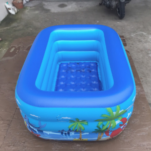 Bể Bơi Cho Bé 3 Tầng 1.3m Hình Chữ Nhật Kèm Miếng Vá