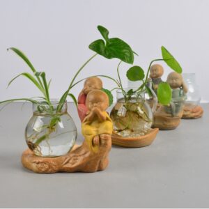 Bộ 4 Tượng Chú Tiểu 4 Không Kèm Bình Hoa