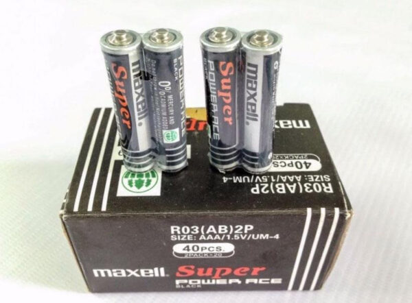 Bộ 8 Viên Pin Tiểu AAA Maxell Super 1.5V (Đen)