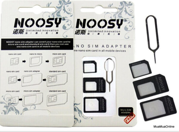 Bộ Chuyển Đổi Sim Đa Năng Noosy + Tặng Que Chọc Sim
