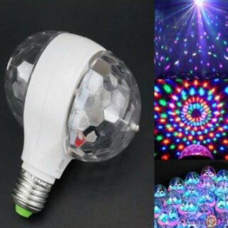 Bóng Đèn Led Đôi Xoay 360 Độ 7 Màu Vũ Trường Cực Đẹp