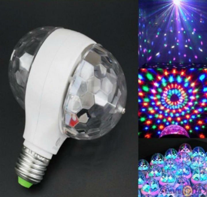 Bóng Đèn Led Đôi Xoay 360 Độ 7 Màu Vũ Trường Cực Đẹp Bóng Đèn Led Đôi Xoay 360 Độ 7 Màu Vũ Trường Cực Đẹp