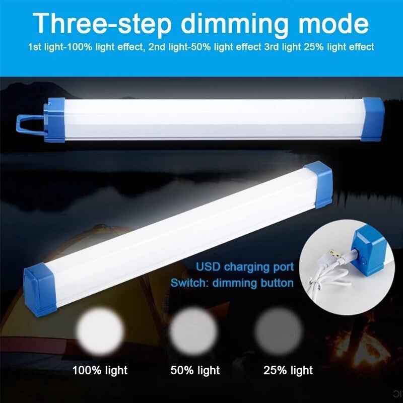Bóng Đèn Led T5 Dùng Pin Sạc Dài 52Cm 3 Chế Độ Sáng Bóng Đèn Led T5 Dùng Pin Sạc Dài 52Cm 3 Chế Độ Sáng