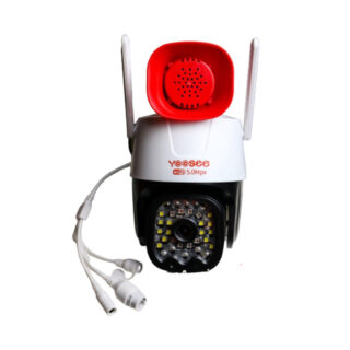 Camera IP Yoosee PTZ 5.0MPX 2 Râu 32 Led Xoay 360 Độ Có Còi Hú Lớn Và Đèn Báo Động Có Hồng Ngoại Ban Đêm Có Màu