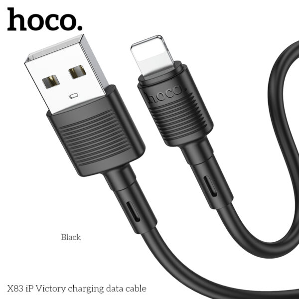 Cáp Sạc Hoco X83 Cổng Lightning Cho Iphone 2.4A Dài 1m