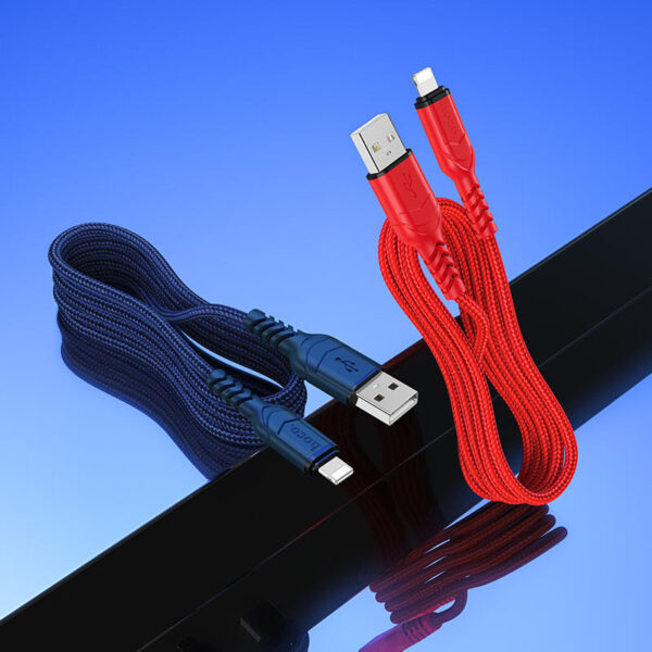Cáp Sạc Nhanh Dây Dù Hoco X59 2.4A Cổng Lightning Dây Dài 1m