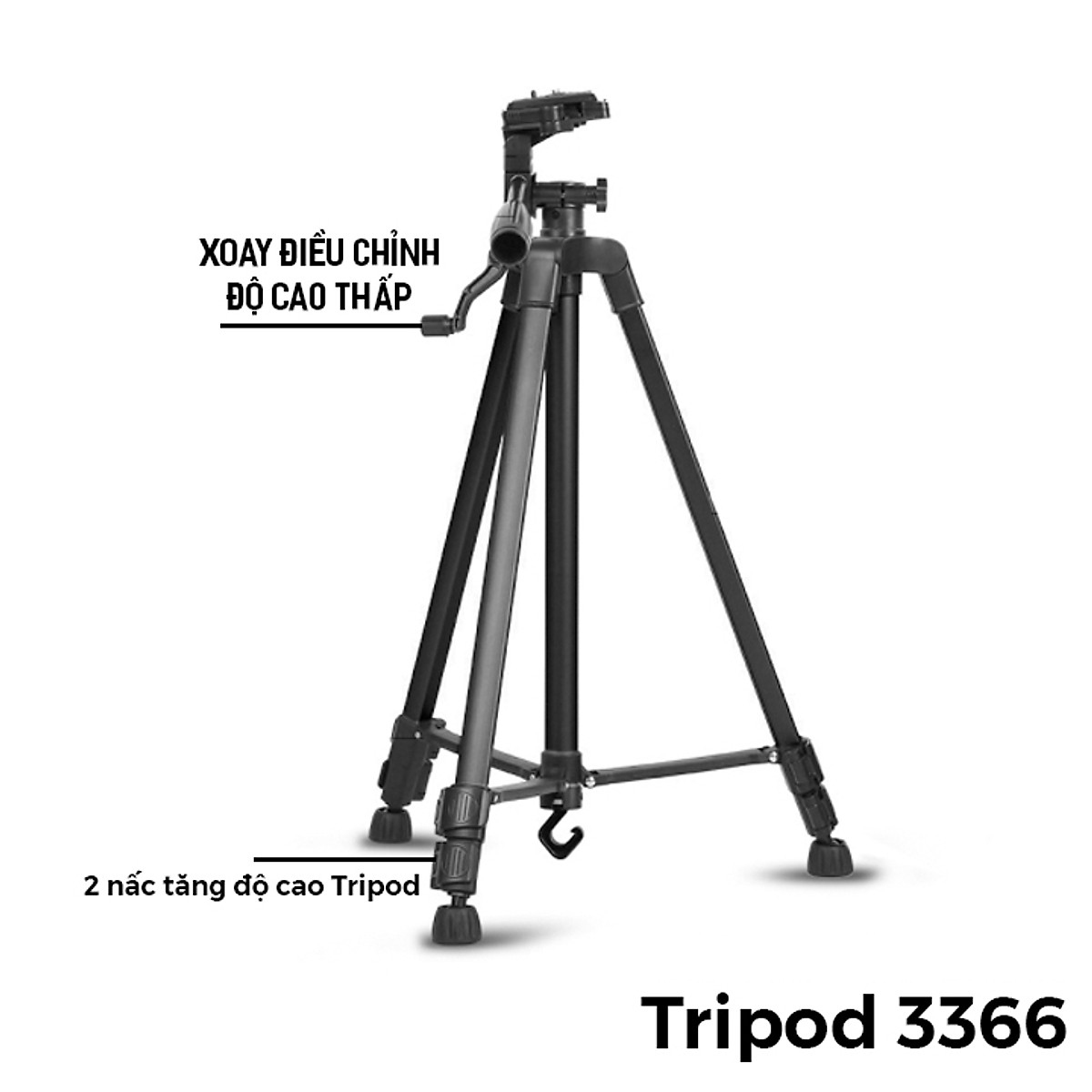 Chân Giá Đỡ Tripod 3366 Cao 140Cm