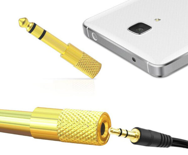 Đầu Jack Chuyển Đổi Âm Thanh Từ Cổng 3.5mm Sang Cổng 6.5mm
