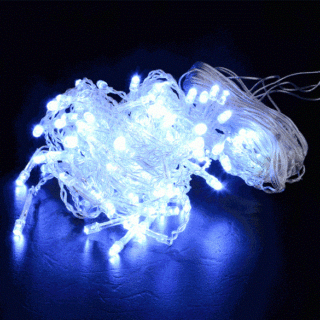 Dây Đèn Led Chớp Màu Trắng 5m Bóng Tiêu