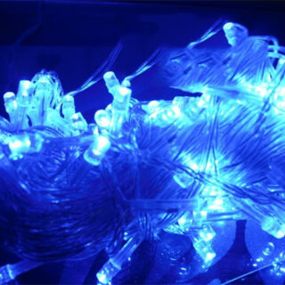 Dây Đèn Led Chớp Màu Xanh Dương Bóng Tiêu Dài 5m