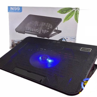 Đế Tản Nhiệt Laptop N99 1 Quạt Lớn Có Led