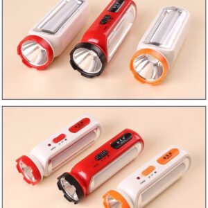Đèn Pin Cầm Tay 2 Trong 1 Keyang Loại Lớn 15W Siêu Sáng Nguồn 220V Dài 22cm