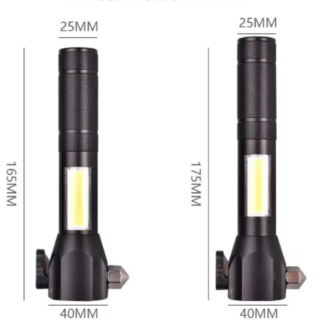 Đèn Pin Siêu Sáng T6-28 Đa Năng Có Dao Cắt