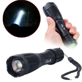Đèn Pin T6 Siêu Sáng 5 Chế Độ Kèm Pin Và Bộ Sạc Có Ron Chống Nước