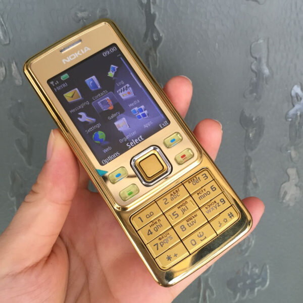 Điện Thoại Nokia 6300 Vàng Gold Kèm Pin Và Sạc Chui Nhỏ