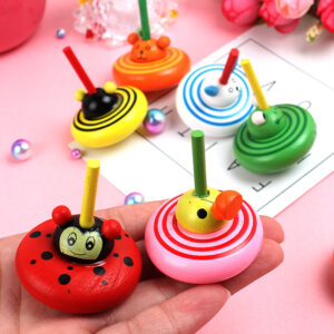 Đồ Chơi Con Quay Mini Bằng Gỗ Hình Thú Cho Bé