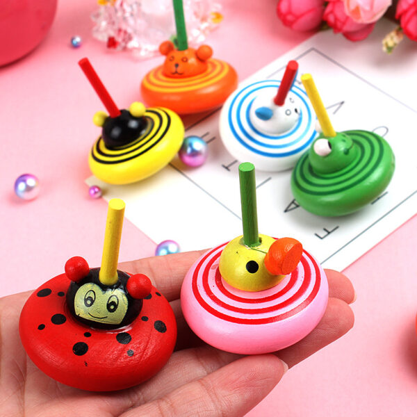 Đồ Chơi Con Quay Mini Bằng Gỗ Hình Thú Cho Bé