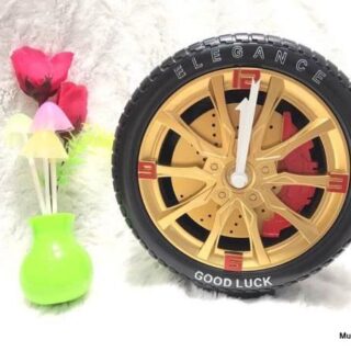 Đồng Hồ Để Bàn Hình Bánh Xe