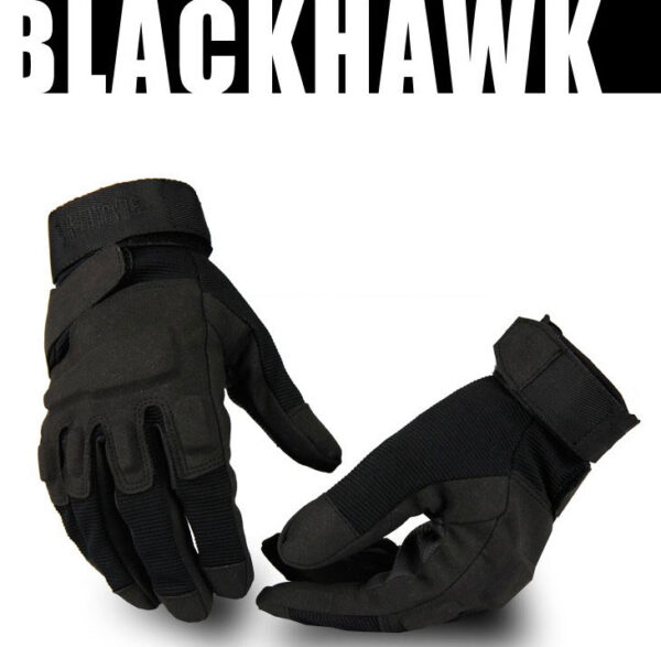 Găng Tay Kín Ngón Diều Hâu Đen BlackHawk