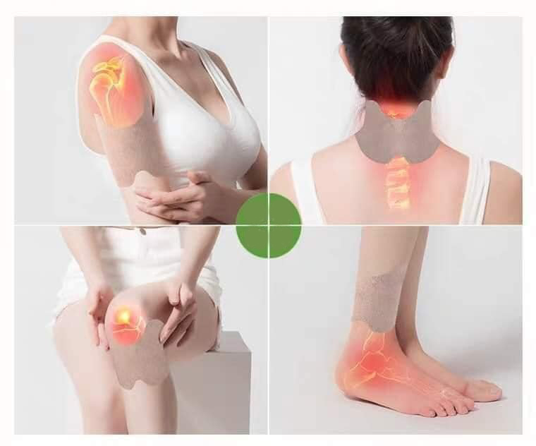 Hộp 12 Miếng Dán Vai, Thắt Lưng, Đầu Gối Ngải Cứu