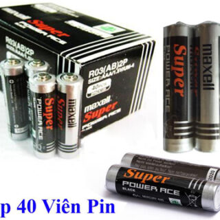 Hộp 40 Viên Pin Tiểu AAA Maxell Super 1.5V (Đen)