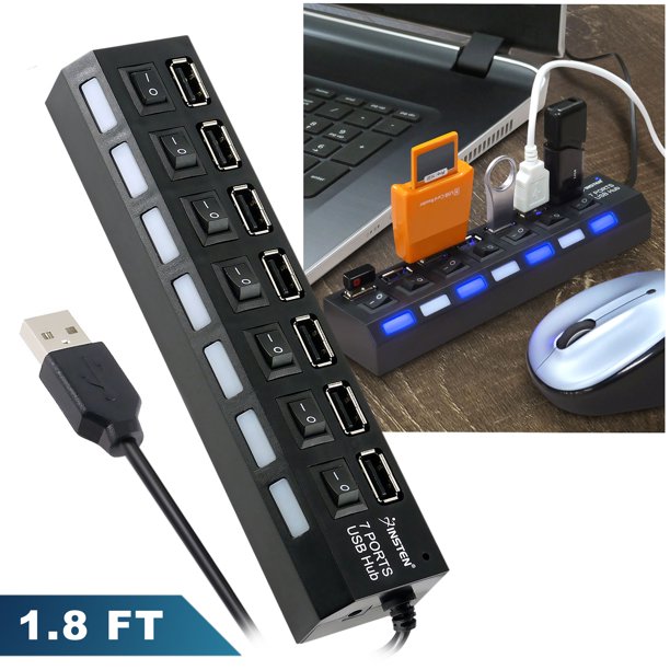 Hub Usb 7 Cổng Đa Năng Có Công Tắc
