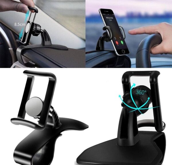 Kẹp Điện Thoại Trên Taplo Ô Tô Magnetic Xoay 360 Độ