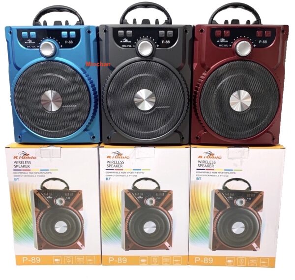 Loa Bluetooth Karaoke Xách Tay Di Động P88 P89 Tặng Kèm Mic Cực Hay