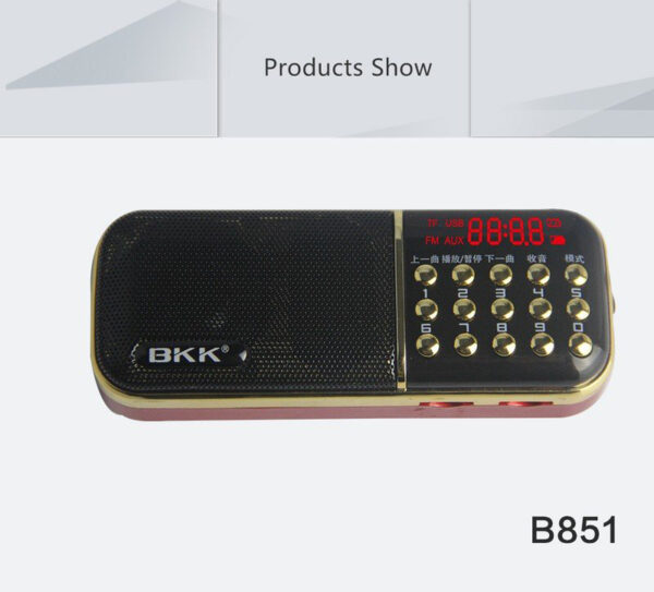 Loa Đa Năng Bkk 851 Hỗ Trợ Nghe Usb, Thẻ Nhớ FM Kèm 2 Pin Và Sạc