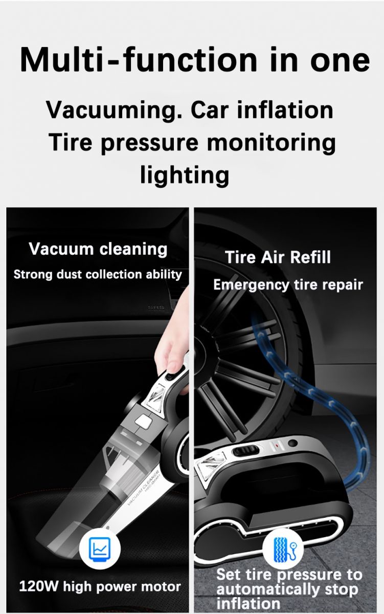 Máy Hút Bụi Đa Chức Năng Cho Xe Hơi Vacuum Cleaner