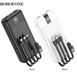 Pin Sạc Dự Phòng Borofone BJ20A 20000mah 3 Dây Sạc Tiện Lợi Có LCD