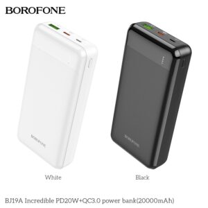 Pin Sạc Dự Phòng Borofone Sạc Nhanh BJ19A PD20W QC3.0 20000Mah 20W