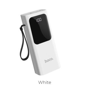 Pin Sạc Dự Phòng Hoco J41 10000mah Có LCD Và 3 Cổng Sạc Input Tiện Lợi