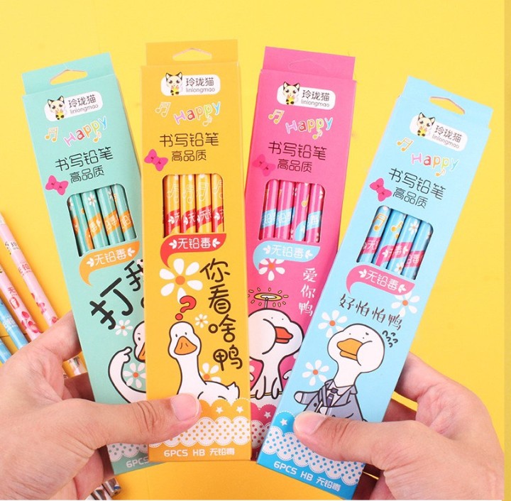 Hộp 6 Bút Chì Chuốt Hb6 Hộp 6 Bút Chì Chuốt Hb6