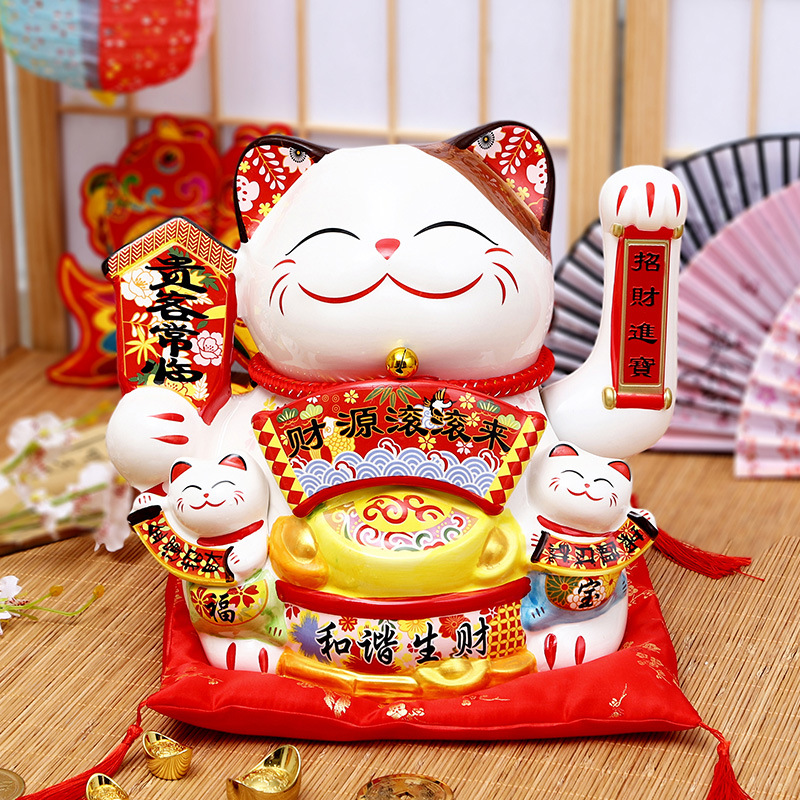 Tượng Mèo Vẩy Tay 20Cm Tượng Mèo Vẩy Tay 20Cm