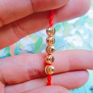 Vòng Đeo Tay Chỉ Đỏ May Mắn 5 Hạt