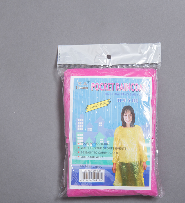 Áo Mưa 125x80cm 8801 Nhiều Màu