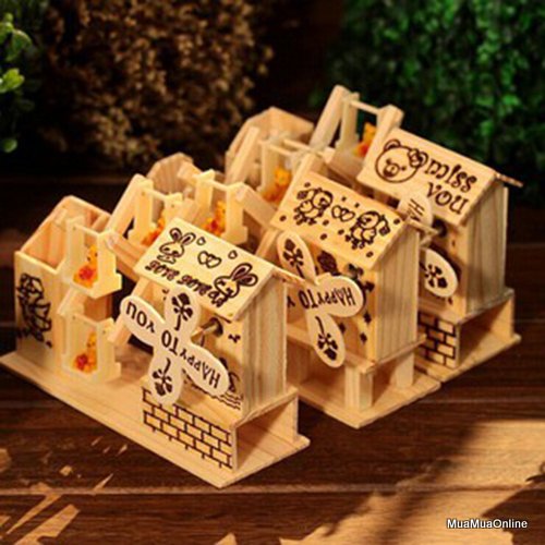 Hộp Đựng Bút Bằng Gỗ Có Nhạc