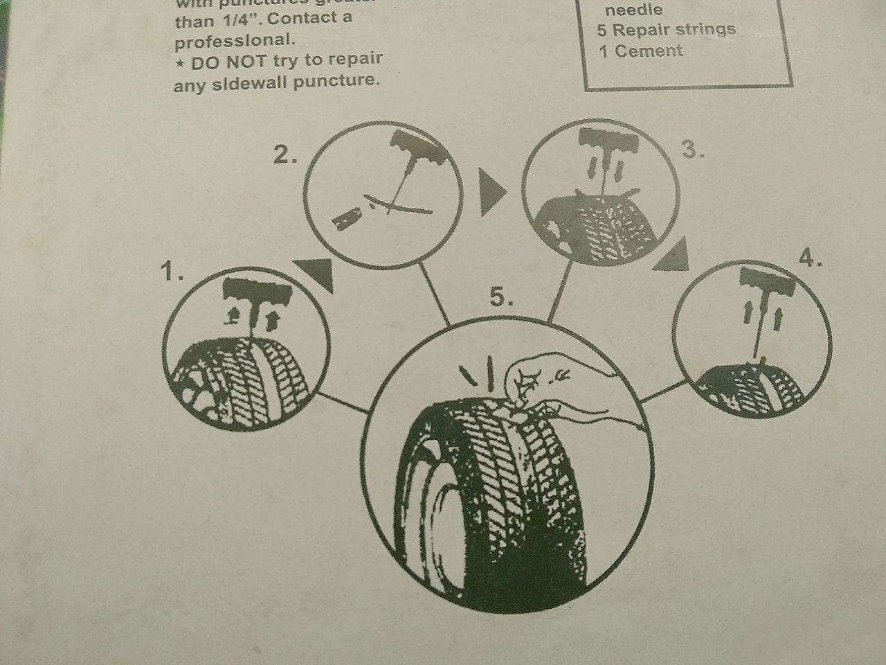 Bộ 10 Sợi Keo Vá Rút Dùng Để Vá Vỏ Xe Không Ruột Cao Cấp