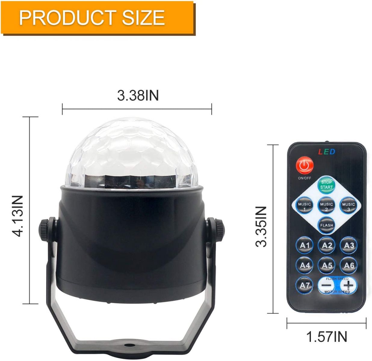 Đèn Led Vũ Trường Mini 9x8.6cm Đèn Led Vũ Trường Mini 9x8.6cm