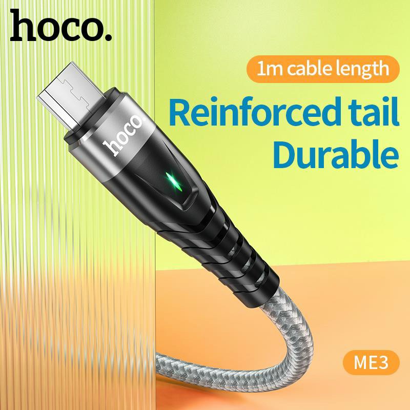 Cáp Sạc Dây Dù Hoco Me3 Microusb
