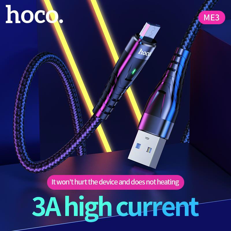 Cáp Sạc Dây Dù Hoco Me3 Microusb